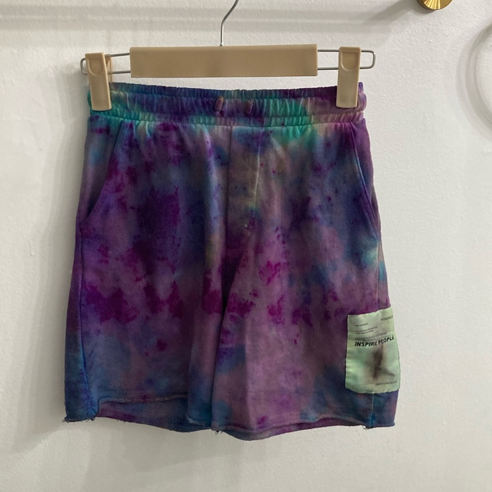 Zara Kids Tie-Dye Shorts - Purple and Blue